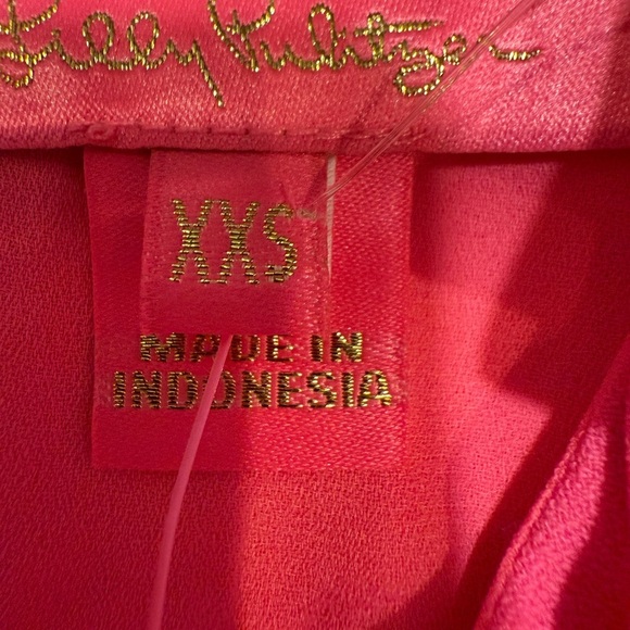 Lilly Pulitzer Women’s Outfit Callahan Shorts Sz 2 & Pink Ruffle Top XXS - Picture 14 of 15
